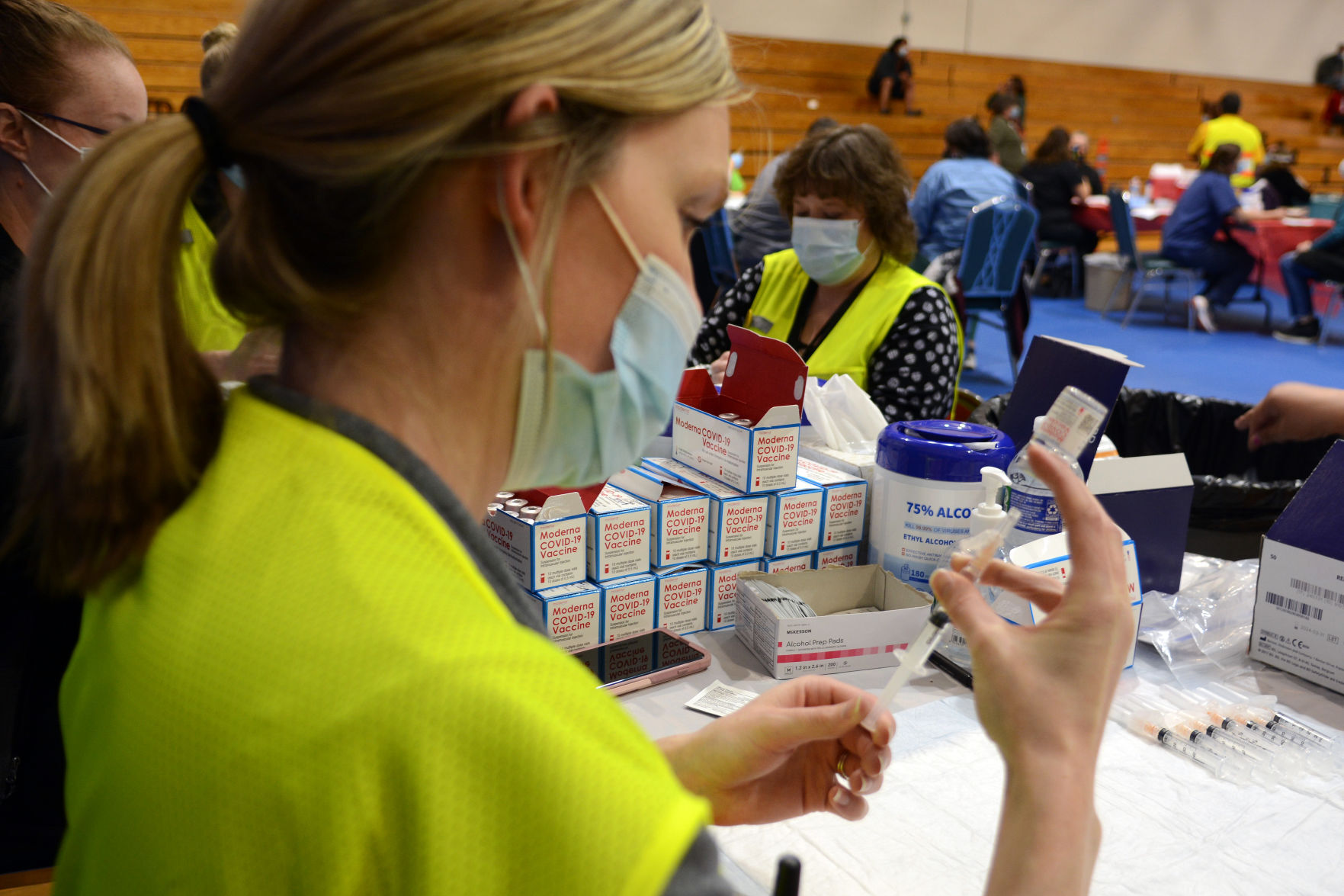 Baraboo community vaccination clinic, March 31